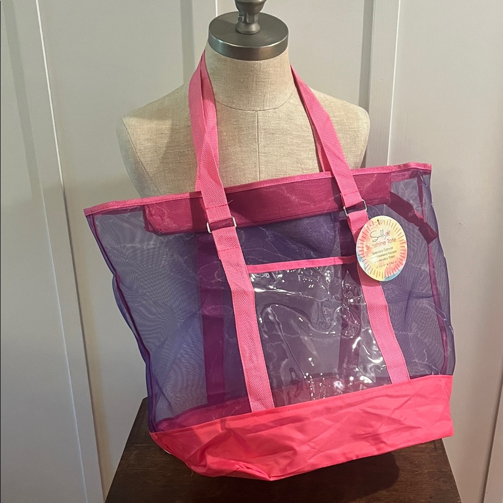 Vibrant Pink and Purple Tote Bag
